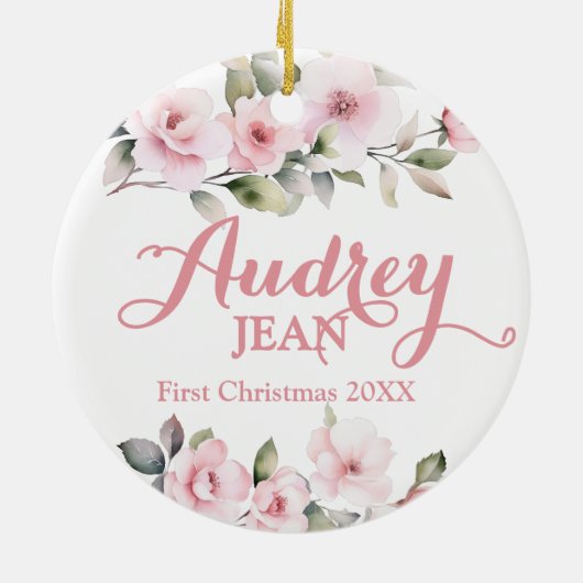 Baby's First Christmas Tree Ornament (Hinten)