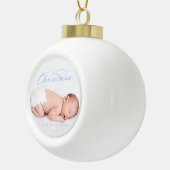 Baby's First Christmas Tree Ornament Blue (Rechts)