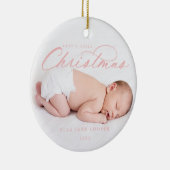 Baby's First Christmas Tree Ornament Pink (Rechts)