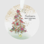 *~* Baby's First Christmas - Truch Tree Peace Dove Ornament (Vorderseite)