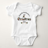 Baby's First Christmas Vintag Santas Baby Strampler (Vorderseite)