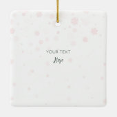 Baby's First Christmas Watercolor Dragon Square Keramikornament (Rückseite)