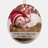 Baby's first Christmas with Grandma Keramik Ornament (Links)
