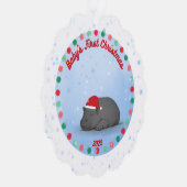 Baby's First Chritmas - Paper Ornament - Hippo Karte (Rechts)