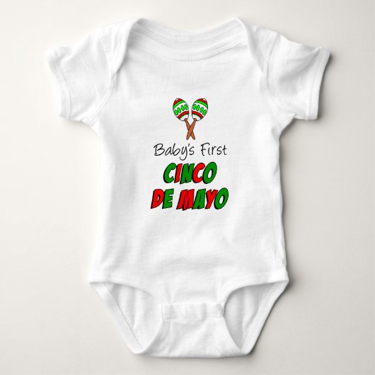 Baby's First Cinco De Mayo Baby Strampler (Vorderseite)