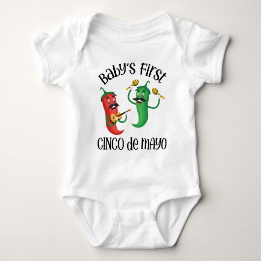 Baby's First Cinco de Mayo Baby Strampler (Vorderseite)