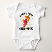 Baby's First Cinco de Mayo Baby Strampler (Vorderseite)
