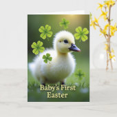 Babys First Easter Scene Card Karte (Gelbe Blume)