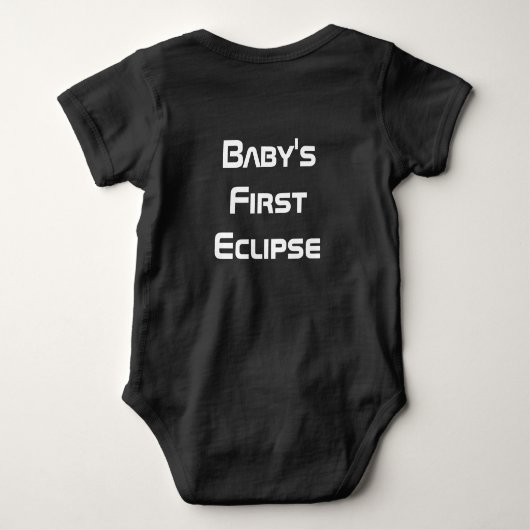 Baby's First Eclipse Solar Eclipse 2024 Baby Shirt (Rückseite)