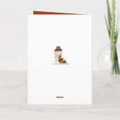 Baby's First Erntedank Grußkarte Feiertagskarte (Rückseite)