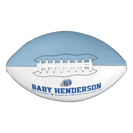 Baby's First Football Baby Shower Prop (Vorderseite)