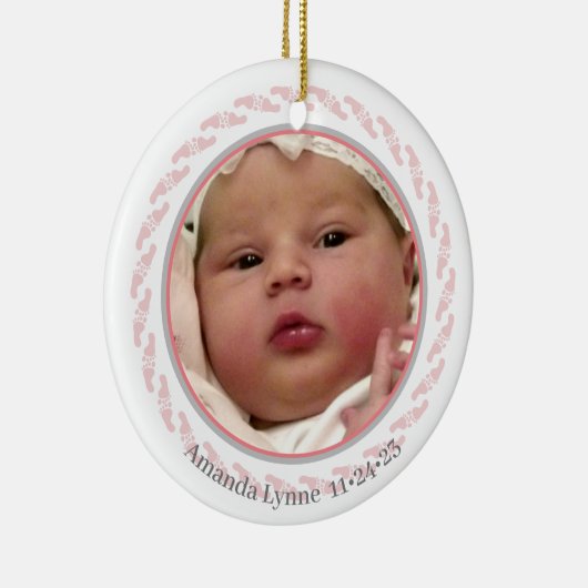Baby's First Footprints Ornament (Rechts)