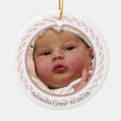 Baby's First Footprints Ornament (Vorne)