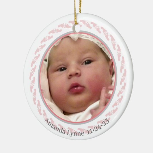 Baby's First Footprints Ornament (Links)