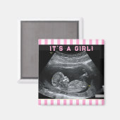 Baby's First Foto Magnet (Vorderseite/Rückseite)