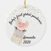 Baby's First Global Pandemic Llama 2020 Keramik Ornament (Hinten)