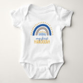 Baby's First Hanukkah Personalisiert Baby Strampler (Vorderseite)