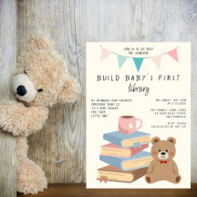 Baby's First Library Book Themed Baby Shower