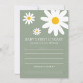 Baby's First Library Card Einladung (Vorderseite)