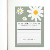 Baby's First Library Card Einladung