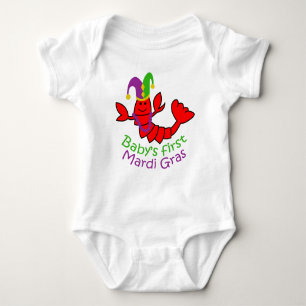 Baby's First Mardi Gras Baby Strampler