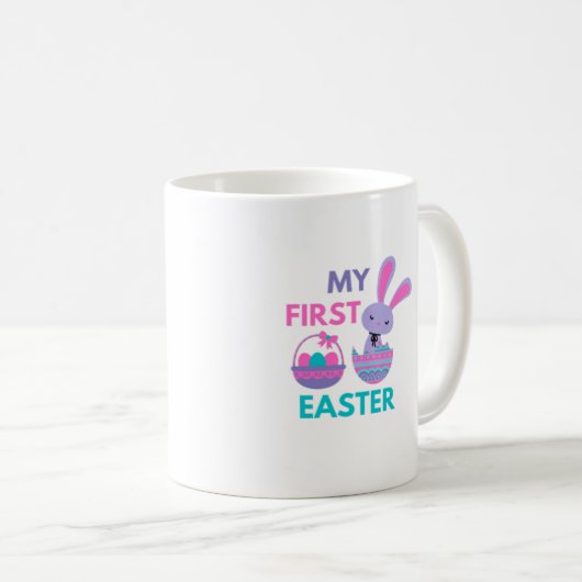 Babys First Oaster Funny Rabbit Kaffeetasse (VorderseiteRechts)