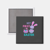 Babys First Oaster Funny Rabbit Magnet (Vorderseite/Rückseite)