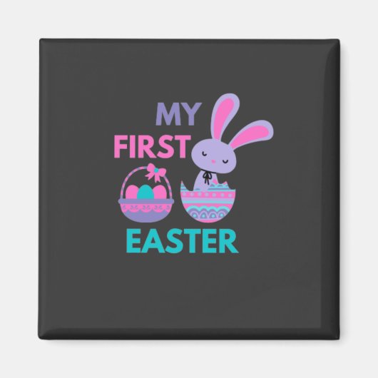 Babys First Oaster Funny Rabbit Magnet (Vorne)