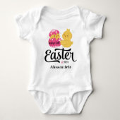Baby's First Oaster Personalisiert Baby Bodysuit Baby Strampler (Vorderseite)
