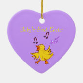 Baby's First Oaster Singing Chick Heart Ornament (Vorne)