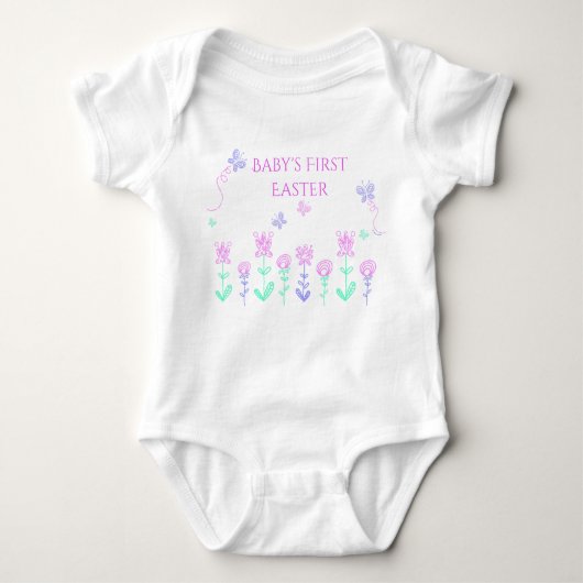 Baby's First Oaster Spring Garden Bodysuit Baby Strampler (Vorderseite)