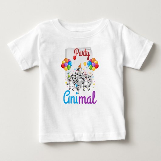 Baby's First Party Animal T-Shirt (Vorderseite)