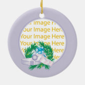 Baby's First Saanen Goat Personalisiert Holiday Or Keramik Ornament (Hinten)