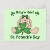 Baby's First St. Patrick's Day Postkarte (Vorderseite)