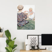 Baby's First Step von Anne Anderson Poster (Heimbüro)