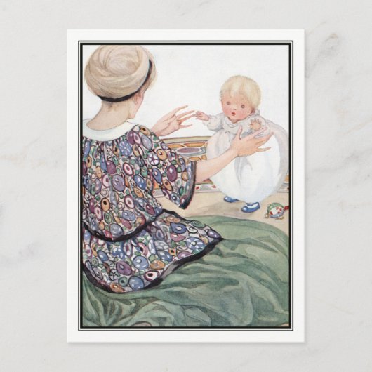 Baby's First Step von Anne Anderson Postkarte (Vorderseite)
