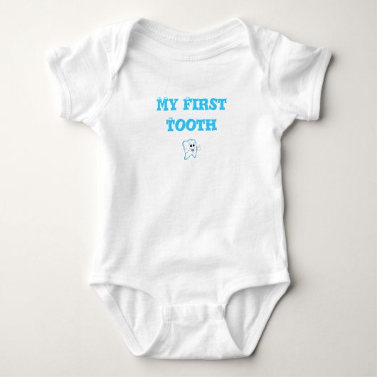 Baby's First Tooth Baby Strampler (Vorderseite)