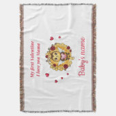 Baby's First valentine Decke (Vorderseite Vertikal)