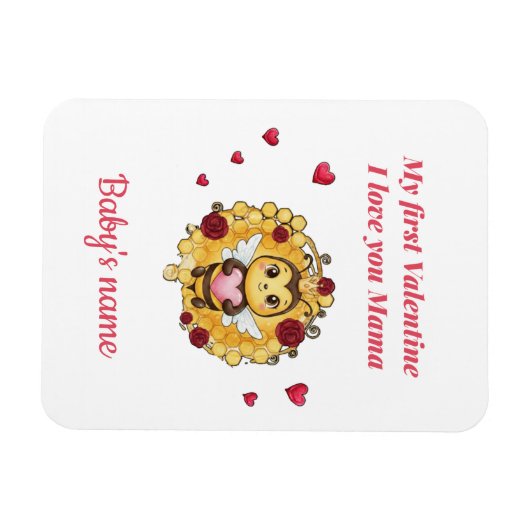 Baby's First valentine Magnet (Horizontal)