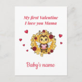 Baby's First valentine Postkarte (Vorderseite)