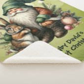 Baby's First Vater Green Gnome and Rabbit Sherpadecke (3/4)