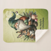Baby's First Vater Green Gnome and Rabbit Sherpadecke (Vorderseite (Horizontal))