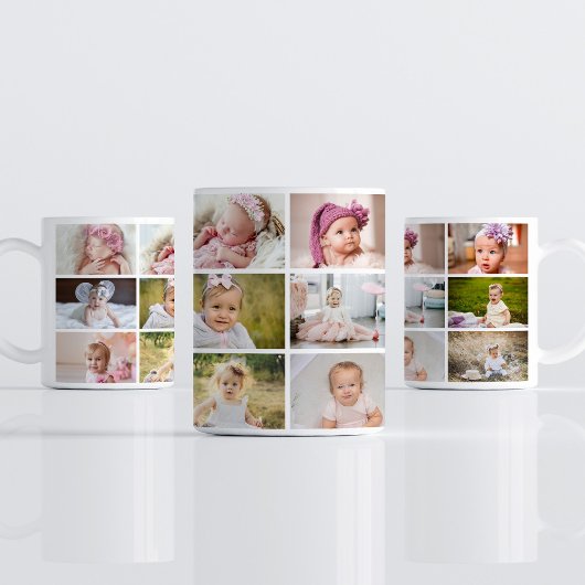 Baby's First Year 12 Months Photo Coffee Mug Kaffeetasse