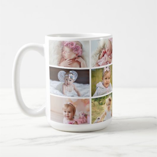 Baby's First Year 12 Months Photo Coffee Mug Kaffeetasse (Links)