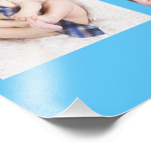 Baby's First Year Foto Collage Keepake Boy (Ecke)