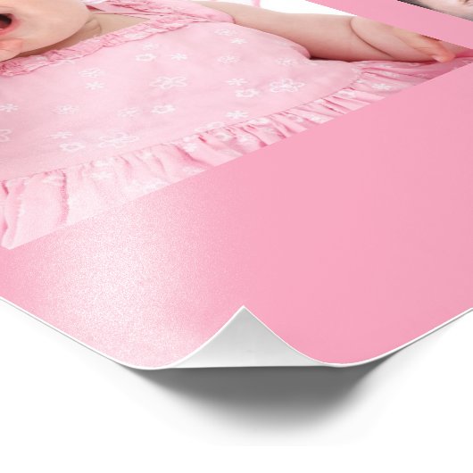 Baby's First Year Foto Collage Keepake Mädchen (Ecke)