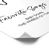 Baby's First Year Meilenstein Board 1. Geburtstag  Poster (Ecke)