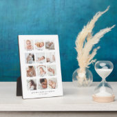 Baby's First Year Monthly Foto Collage Keepake Fotoplatte (Seite)