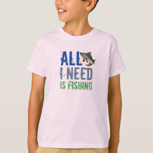 Baby's Fishing T - Shirt Design Alles was ich brau