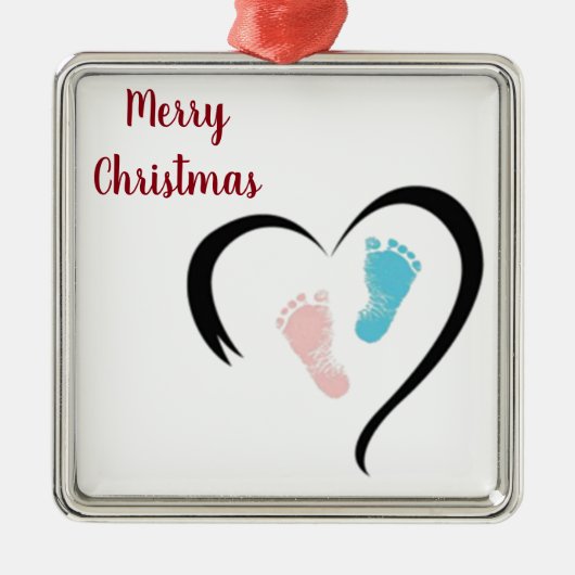 ***BABY'S FOOTPRINTS*** CHRISTMAS ORNAMENT (Vorne)